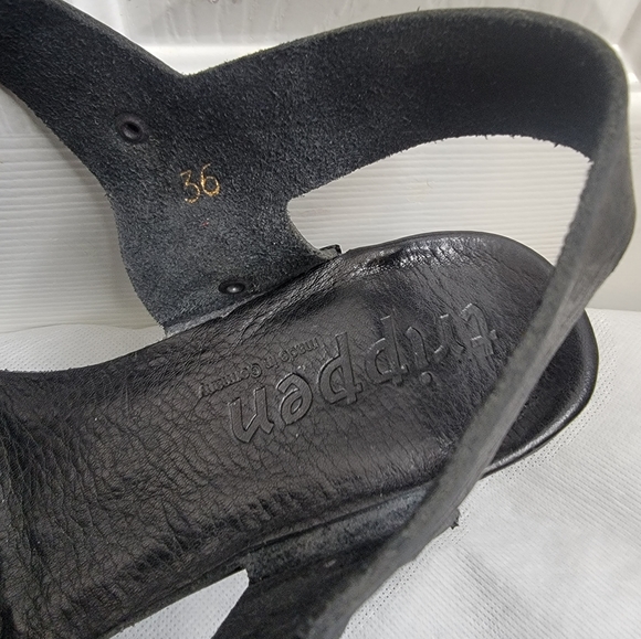 Trippen Fancy platform sandals happy geisha black leather size36 - Picture 12 of 16